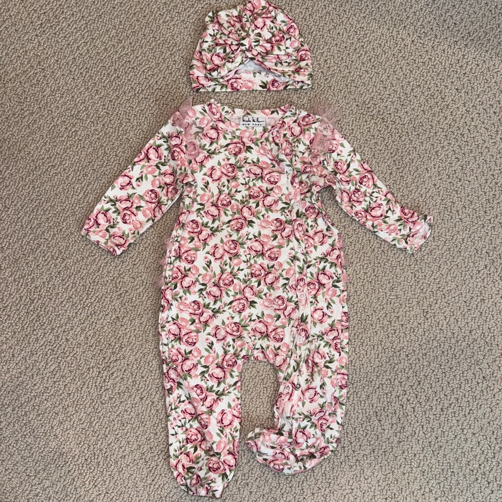 Nicole Miller Floral Set 6-9 months